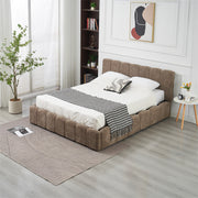 LIT COFFRE MOON - CHENILLE BEIGE/MOKA