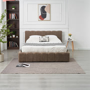 LIT COFFRE MOON - CHENILLE BEIGE/MOKA