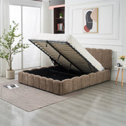 LIT COFFRE MOON - CHENILLE BEIGE/MOKA