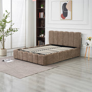 LIT COFFRE MOON - CHENILLE BEIGE/MOKA