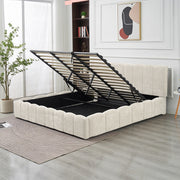 LIT COFFRE MOON - CHENILLE BEIGE/MOKA