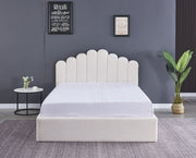 LIT COFFRE DOHA VELOURS - GRIS/DOUDOU/ROSE/MOKA
