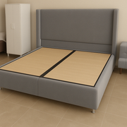 LIT COFFRE COCO BOX VELOURS - ANTHRACITE/GRIS
