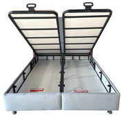 LIT COFFRE COCO BOX VELOURS - ANTHRACITE/GRIS
