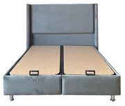 LIT COFFRE COCO BOX VELOURS - ANTHRACITE/GRIS