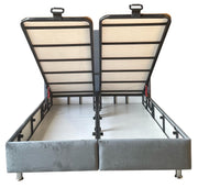LIT COFFRE COCO BOX VELOURS - ANTHRACITE/GRIS