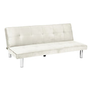 BANQUETTE CONVERTIBLE CLIC CLAC - CHROME ECRU