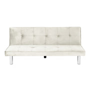 BANQUETTE CONVERTIBLE CLIC CLAC - CHROME ECRU