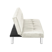 BANQUETTE CONVERTIBLE CLIC CLAC - CHROME ECRU