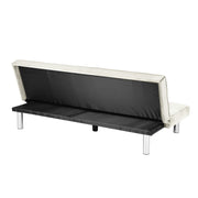 BANQUETTE CONVERTIBLE CLIC CLAC - CHROME ECRU