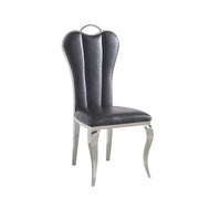 CHAISE ALICE SIMILICUIR CHROME