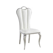 CHAISE ALICE SIMILICUIR CHROME
