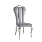 CHAISE ALICE VELOURS - DORÉ/ARGENT