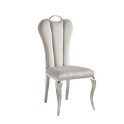 CHAISE ALICE VELOURS - DORÉ/ARGENT