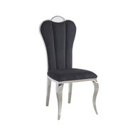 CHAISE ALICE VELOURS - DORÉ/ARGENT