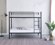 LIT SUPERPOSÉ SEPARABLE EN METAL LUNA NOIR 90x190 + 90x190cm