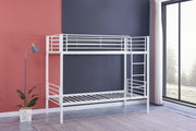 LIT SUPERPOSÉ SEPARABLE EN METAL LUNA NOIR 90x190 + 90x190cm