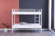 LIT SUPERPOSÉ SEPARABLE EN METAL LUNA NOIR 90x190 + 90x190cm