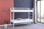 LIT SUPERPOSÉ SEPARABLE EN METAL LUNA NOIR 90x190 + 90x190cm