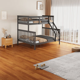 LIT SUPERPOSÉ BATNA EN BOIS 2+1 : 90X190cm + 140x190cm