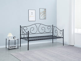 LIT BANQUETTE EN METAL NOIR