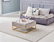 TABLE BASSE A TIROIRS GOLD