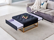 TABLE BASSE A TIROIRS GOLD