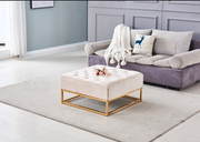 TABLE BASSE A TIROIRS GOLD