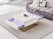TABLE BASSE A TIROIRS GOLD
