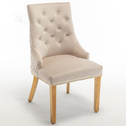 CHAISE ANNEAU CLOUTE MATELASSE