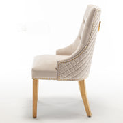 CHAISE ANNEAU CLOUTE MATELASSE