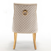 CHAISE ANNEAU CLOUTE MATELASSE