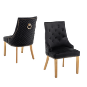 CHAISE ANNEAU CLOUTE MATELASSE
