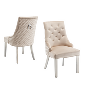 CHAISE ANNEAU CLOUTE MATELASSE