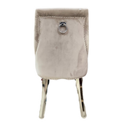 CHAISE ANNEAU CLOUTE VELOURS
