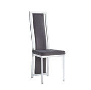 CHAISE DANA - VELOURS/SIMILICUIR