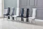 CHAISE DANA - VELOURS/SIMILICUIR