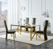 CHAISE DANA - VELOURS/SIMILICUIR