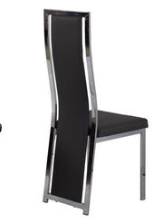 CHAISE DANA - VELOURS/SIMILICUIR