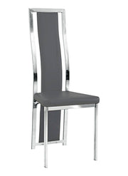 CHAISE DANA - VELOURS/SIMILICUIR