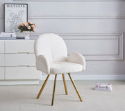 CHAISE AVEC ACCOUDOIR MIMI CHROME BLEU