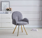 CHAISE AVEC ACCOUDOIR MIMI CHROME BLEU