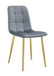 CHAISE ELISA PIED CHROME DOUDOU