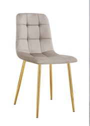 CHAISE ELISA PIED CHROME DOUDOU