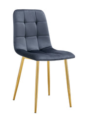 CHAISE ELISA PIED CHROME DOUDOU