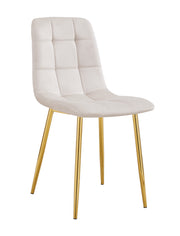 CHAISE ELISA PIED CHROME DOUDOU
