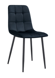 CHAISE ELISA PIED CHROME DOUDOU