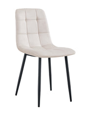 CHAISE ELISA PIED CHROME DOUDOU