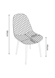 CHAISE SCANDINAVE ABEILLE/ALVEOLE
