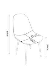 CHAISE SCANDINAVE VELOURS